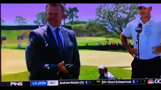 Bryson DeChambeau Videobombs Brooks Koepka’s Interview