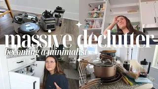 Massive Decluttering & Organizing Vlog | JAVY coffee, makeup declutter, becoming a minimalist + more