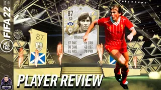 BEST ICON FOR UNDER 1 MILLION COINS? 87 BASE ICON KENNY DALGLISH PLAYER REVIEW FIFA 22 ULTIMATE TEAM