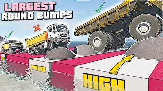 What vehicles will pass the LARGEST ROUND BUMPS in BeamNG Drive