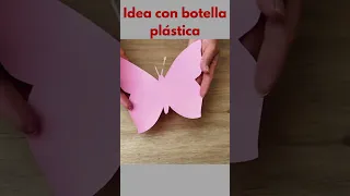 HERMOSA MARIPOSA CON BOTELLA DE COCA COLA