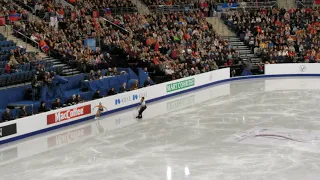 Неприятное падение. Чемпионат Европы по фигурному катанию в Минске 2019.