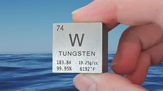 What happens when you drop Tungsten off a boat? (Theory vs. Reality)