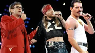 Freddie Mercury - Elton John - Axl Rose - Bohemian Rhapsody - Wembley 1992