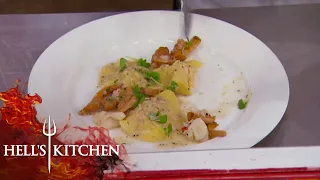 Gordon's Pasta Challenge Goes Neck-And-Neck | Hell's Kitchen