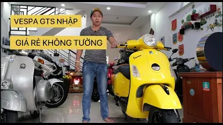 VESPA GTS NHẬP - MỘT ĐỜI CHỦ - XE CŨ CỌP -tại  PHI VESPA SÀI GÒN