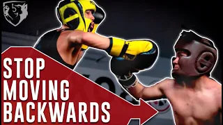 Stop Moving Backwards in Sparring/Fight