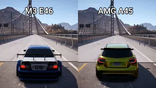 NFS Payback - BMW M3 E46 vs Mercedes-AMG A45 - Drag Race