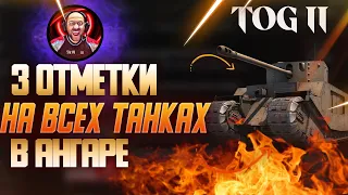 TOG II / 3 отметки на всех танках в ангаре