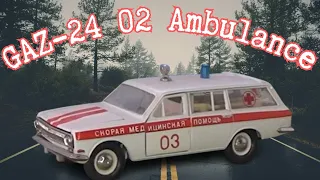 GAZ-24 02 Ambulance: Lifesaver on Wheels in 1:43 Scale TANTAL