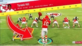 i put 99 SPEED Tyreek Hill at QB and BROKE Madden 20