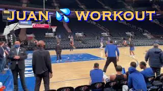 📺 Juan Toscano-Anderson (+Jordan Poole) at Warriors pregame before New York Knicks at MSG