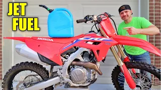 I put JET FUEL in my 2022 CRF450r and this happened....
