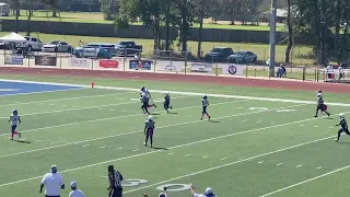 Jesse Bradley #1 Live Oak Eagles A- Team 44 yard Touchdown pass!