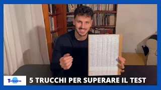 5 TRUCCHI inediti che mi hanno permesso di superare il test di fisioterapia e professioni sanitarie.