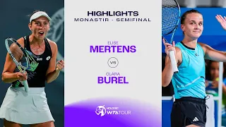 Elise Mertens vs. Clara Burel | 2023 Monastir Semifinal | WTA Match Highlights