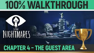 Little Nightmares - Chapter 4 - Full 100% Walkthrough 🏆 All Lights, Nomes, Statues & Puzzles