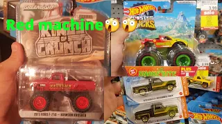 greenlight red machine?! new monster truck t hunt and 2 m case t hunts found