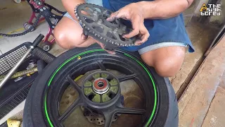 Kawasaki Ninja ZX-6R | Workshop 18 | 52,500 km | Rear wheel bearing replacement