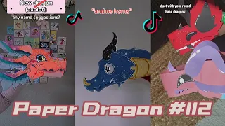 Dragon Puppet Crafts - Paper Dragon TikTok Compilation #112