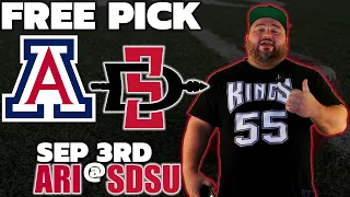 San Diego State vs Arizona Free Pick | College Football Week 1 Predictions | The Sauce Network