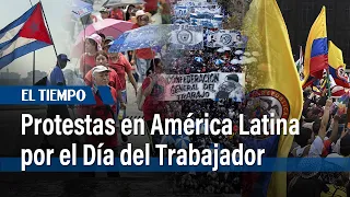 Jornada de protestas en América Latina por el Día Internacional de los Trabajadores