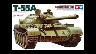 Weathering the Tamiya T55 Russian Battle tanks 1-35 scale (3 or 3)