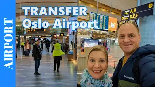 TRANSFER AT OSLO Airport Gardermoen - Transit Walk from Aircraft to our Domestic Connection Flight