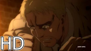 Reiner begs for Eren's Forgiveness for Killing his Mom 1080p HD Eng Dub Attack on Titan S4 Episode 5