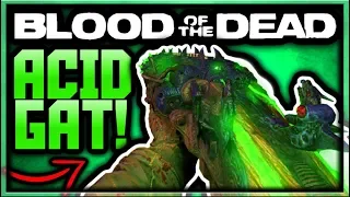 Blood of the Dead Acid Gat Kit All Parts Upgrade Tutorial! (BO4 Zombies Upgraded Blundergat Guide)