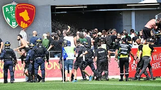 RODEZ - ASSE | Bagarre entre Supporters Stéphanois - le Match entre Rodez et Saint-Etienne Retardé