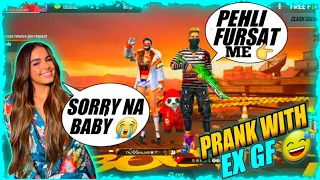 PRANK WITH EX GIRLFRIEND IN FREEFIRE 🤣 || OP REACTION || MUST WATCH 😇