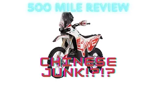 Kove 450 Rally - 500 Mile Review - Features and Benefits