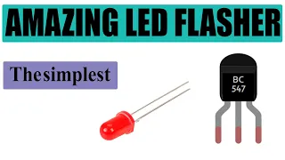 LED Flasher Circuit Using BC547 | The Simplest | Como Fazer LED Intermitente