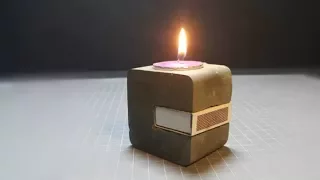 Diy Candle Holder How To Make Easy Concrete Candle Holder Easy Craft