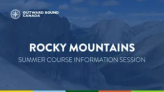 Rocky Mountains - Summer courses information session 2023