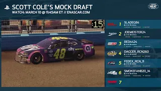 eNASCAR Heat Pro League PlayStation 4 Mock Draft