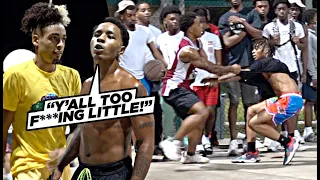 "YOU'RE TOO LITTLE BOY!" We Invaded D1 School Full of TRASH TALKERS!! 5v5 ECS Streetball