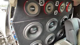 6 12" SUBWOOFERS TEAR UP THIS TRUCK!