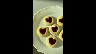 Heart cookies 🍪 - super easy to make them #heart #heartcookies #cookies #baking #easyrecipe #homeb