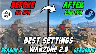 BEST PC Settings for Warzone 2 SEASON 5! (Optimize FPS & Visibility)