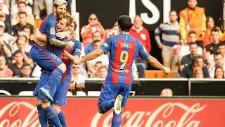 Valencia vs Barcelona 2-3 All Goals Highlights 22.10.2016