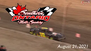 AUGUST 21 - WEEK 7 DIRT TRACK RACING from the SOUTHERN ONTARIO MOTOR SPEEDWAY