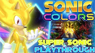 Sonic Colors Wii/Dolphin: Super Sonic in All Stages Act 1 ~ (4K 60FPS) Gameplay