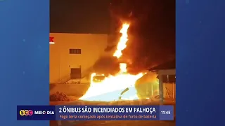 Ônibus são incendiados em Palhoça | Segurança | SCC Meio-Dia