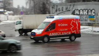 5x Ukrainian ambulances responding code 2/3 (Odesa + Kyiv)