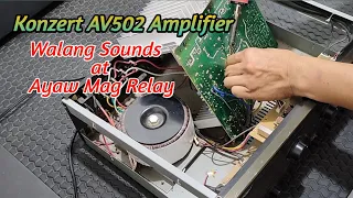 Konzert Amplifier//AV502// No Sound How To Fix (Tagalog)
