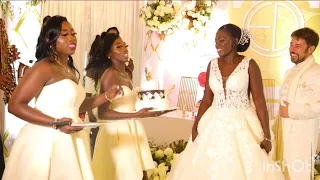 AKOTHEE'S DAUGHTERS DANCE WITH THEIR NEW FATHER OMOSH AT MUM's WEDDING!!