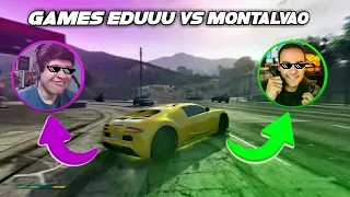 GAMES EDUUU VS MONTALVAO MAIORES CAGADAS E MITAGEM NO GTA 5 [BATALHA DOS YOUTUBERS]
