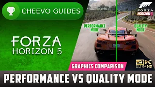 Forza Horizon 5 - Performance Mode VS Quality Mode (4K Graphics Comparison) *Xbox Series X*